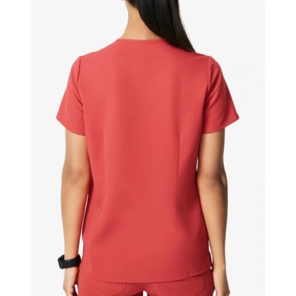 ❤️🧡 FIGS Casma™ Three-Pocket Scrub Top XS Limited Edition color Clay EUC - Picture 7 of 16